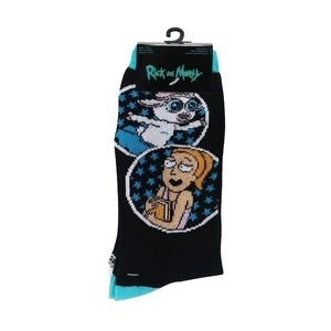 RICK AND MORTY Crew Socks 2-pair sz Medium/Large